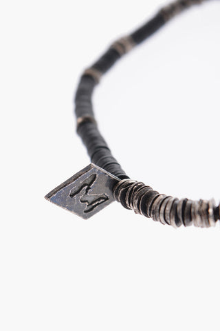 Two-Tone Silver Stretch Bracelet