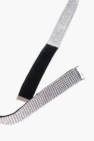 Rhinestone Embellished Belt with Touch Strap Closure 20mm