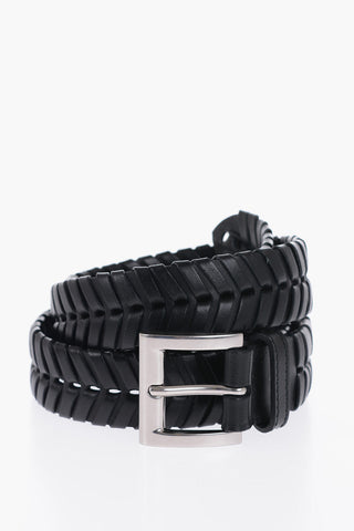 Braided Leather Belt 30mm