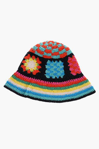 Embroidered Crochet POSITIVE Cloche Hat