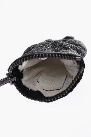 Frog-Shaped Metallic Leather Coin Holder