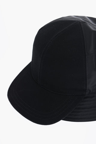 Solid Color Bucket Hat with Metal Logo