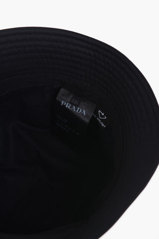 Solid Color Bucket Hat with Metal Logo