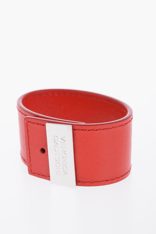 Bracciale in Pelle Saffiano a Tinta Unita