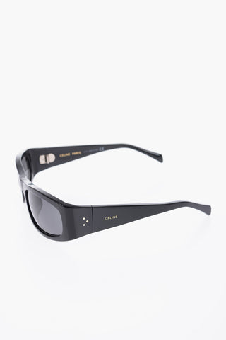 Solid Color Sunglasses with Rectangular Frame