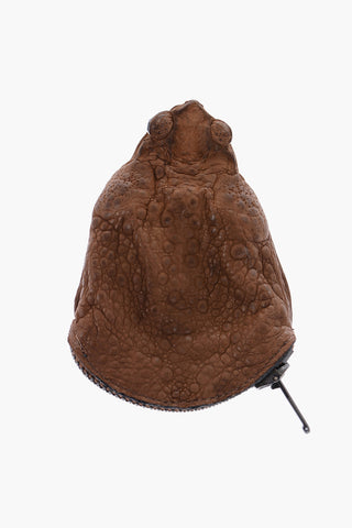 Frog-Shaped Leather Coin Holder