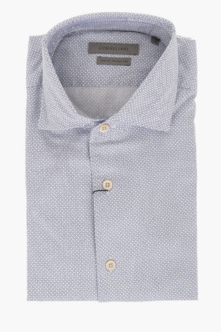 Honeycomb Patterned Comfort Wrinkle Free Shirt