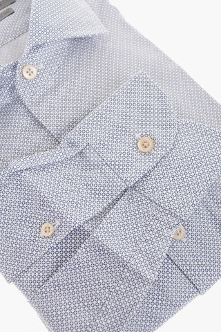 Honeycomb Patterned Comfort Wrinkle Free Shirt