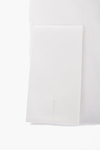 CC COLLECTION Jacquard Cotton Shirt with Standard Collar