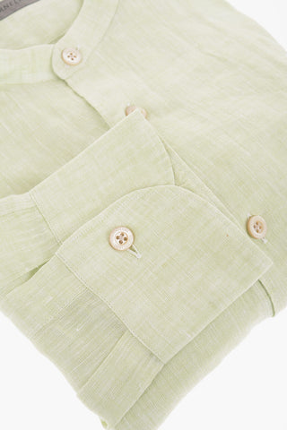 Mandarin Collar Linen Shirt