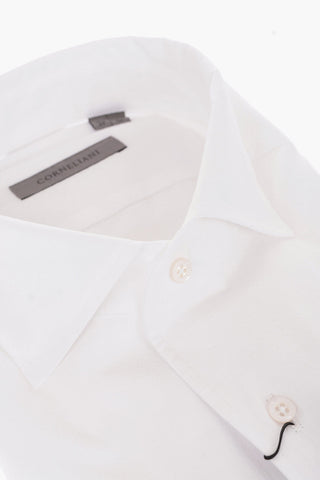 Jacquard Cotton Shirt with Standard Collar