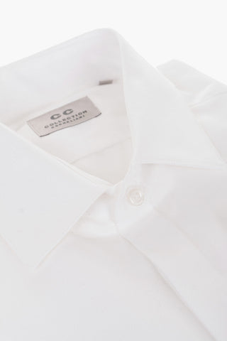 CC COLLECTION Jacquard Cotton Shirt with Standard Collar