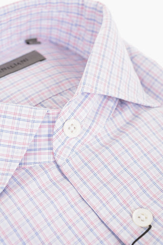 Camicia in Cotone con Motivo a Quadri
