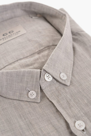 CC COLLECTION Button-down Linen Shirt