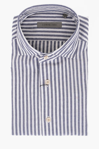 Awning Striped Cotton Blend Shirt