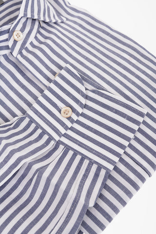 Awning Striped Cotton Blend Shirt