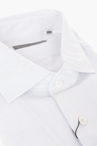 Pinstriped Linen Blend Shirt