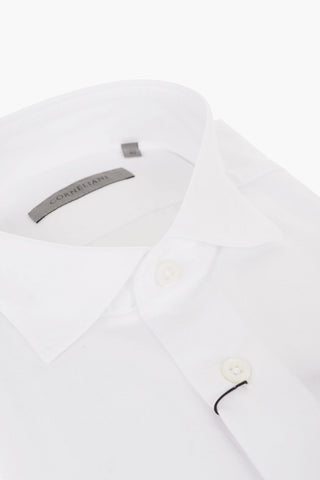Camicia in Cotone con Motivo Geometrico sul Fondo