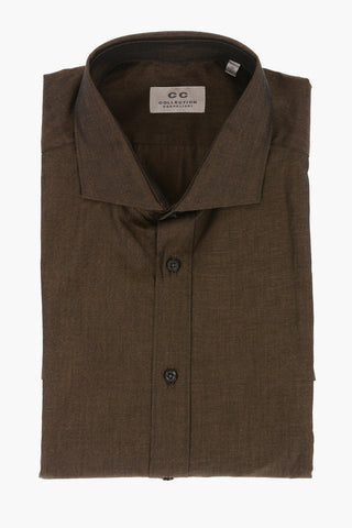 CC COLLECTION Standard Collar Cotton Shirt