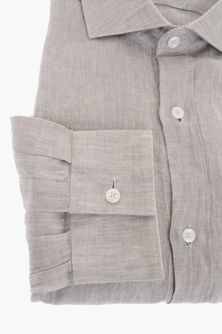 CC COLLECTION Standard Collar Linen Shirt
