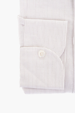 Pinstriped Linen Blend Shirt