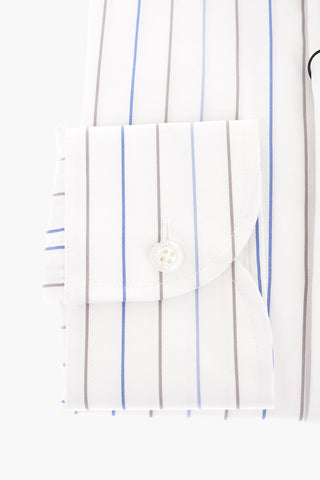 Pinstriped Motif Cotton Shirt