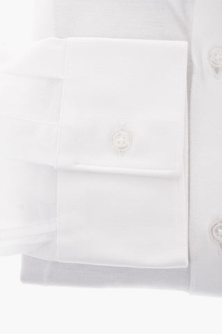 CC COLLECTION Camicia in Jersey di Cotone con Collo Francese