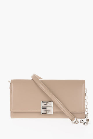 Pochette in Pelle con Scomparti Interni Formato Card e Tracolla Removibile