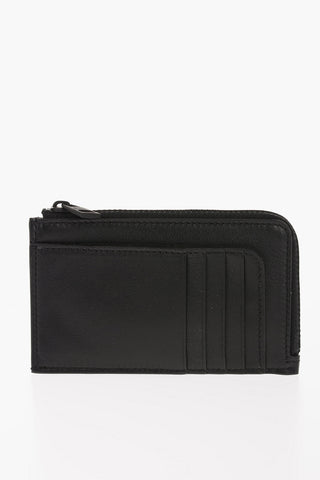 Portacarte in Pelle con Teschi All-Over