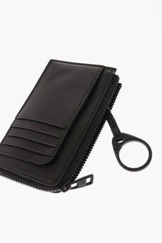 Portacarte in Pelle con Teschi All-Over