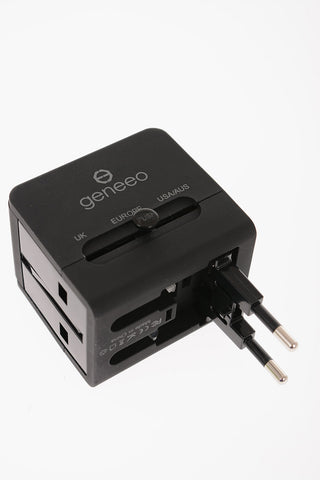 Universal Travel Adapter with Protective Case and USB Charger