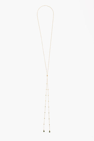 Collana Color Oro in Argento con Pendenti in Pietra