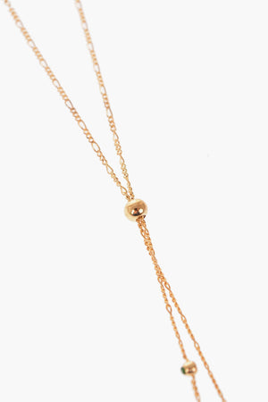 Collana Color Oro in Argento con Pendenti in Pietra