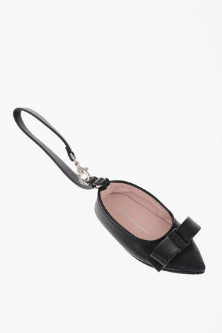 Leather Keyring with Shoe-Shaped Pendant