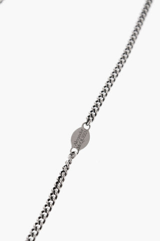 Collana in Ottone con Pendente a Forma di Teschio Componibile