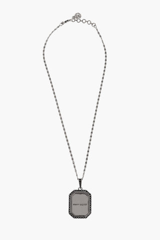 Brass Necklace with Logoed Pendant