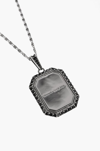 Brass Necklace with Logoed Pendant