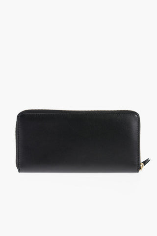  Leather Long Wallet with Zipped Closure