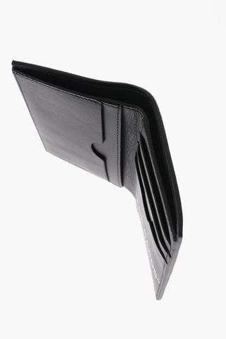 Leather FOR CARDS Wallet with Logo Print