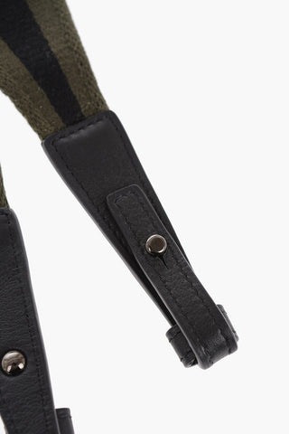 Two-Tone Shoulder Strap with Leather Trims
