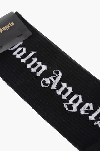 Calzini Lunghi in Cotone Stretch con Dettaglio a Coste
