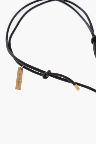 Collana con Pendente a Forma di A Dorato
