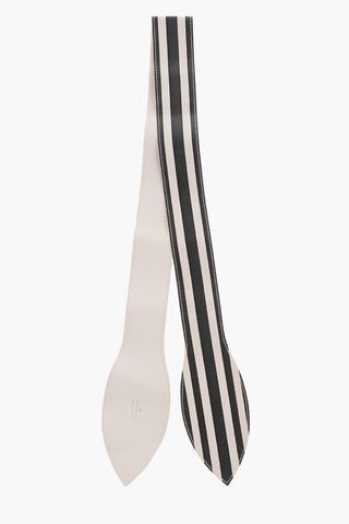 Two-Tone Striped Leather Ribbon for Wrapping the Bag Handle