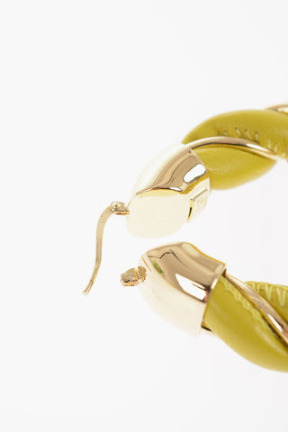 Soft Leather and Silver FOLD TRIANGLE Earrings