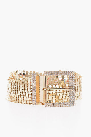 Golden Belt with Rhinestone Buckle 40m