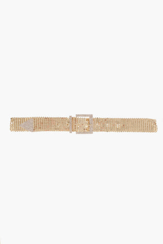 Golden Belt with Rhinestone Buckle 40m