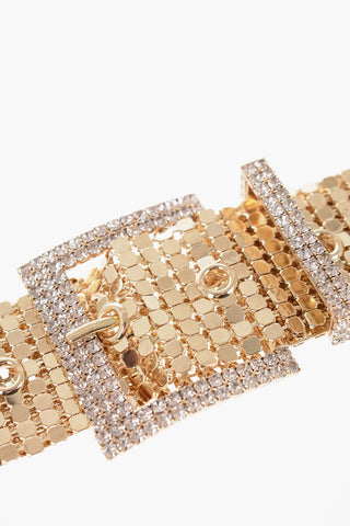 Golden Belt with Rhinestone Buckle 40m