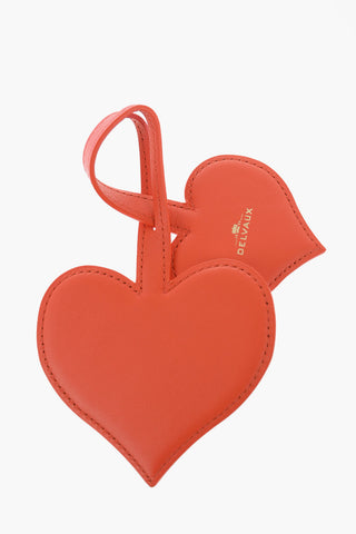 Charm per Borsa in Pelle a Forma di Cuore