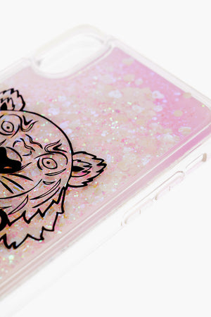 Rigid Cover For Iphone XS MAX With Liquid And Glitter