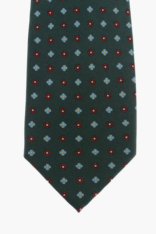 All-Over Flowers Embroidered Silk Tie